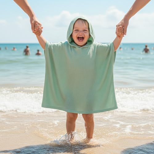 Image of Toddler Little Girl Swim Cover Up Beach Towel kids Bathing Suit Cover Ups Swimsuit Summer Baby Beach Essentials