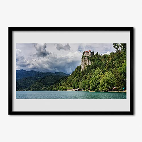 Cadre photo paysage de montagne 70x50 pour décoration murale chambre