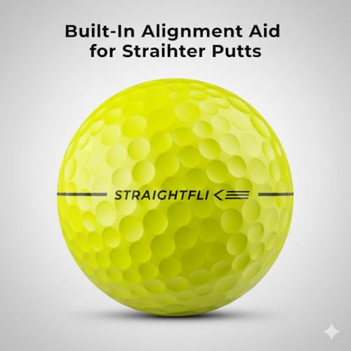 Maxfli StraightFli Yellow Golf Balls 36-Pack Low Spin
