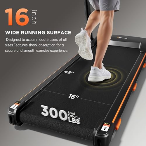 Image of YUEJIQI Treadmills for Home, 3.0HP Quiet Brushless Foldable Treadmill with Incline, Small Space Portable Running Walking Machine, 300 Lbs Capacity with Bluetooth APP & Pulse Monitor
