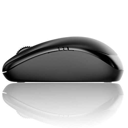 Image of Trands TR-MU337 Wireless Optical Mouse 2.4GHz with Nano Receiver, 800-1600 DPI Adjustable, Photoelectric Sensor, 10m Range, AA Battery Powered for PC Laptop, Ergonomic Ultra-Thin Compact Design