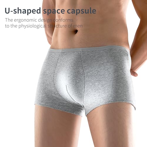 YOUNGTIME 6 Packs Mens Disposable Underwear,100% Cotton Portable Boxers Briefs for Travel/Hospital Stays3