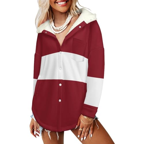 Sweat à capuche femme manches longue vêtement thermique bordeaux avec poches