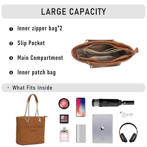 Image of Chinllo Tote Bag for Women, Medium Top Handle Handbags Purse