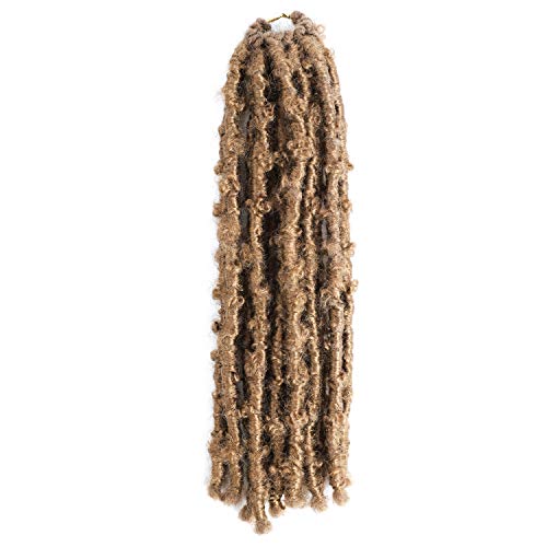 FREESHOW 14 Inch Crochet Butterfly Locs Pre Looped Distressed Butterfly Locs Crochet Hair Handmade Soft Braids Crochet Hair 1 Pack of Color 27 (14" 1 Pack, 27)