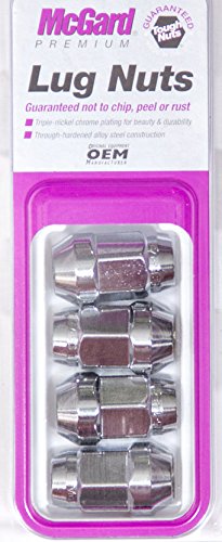 McGard 64012 12 mm x 1.5 Bulge Conical Compatible with Seat Lug Nut - Chrome44; Pack of 4