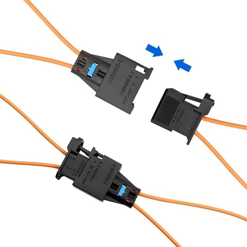 Image of SecosAutoparts A pai Most Fiber Optic Optical Loop Bypass Female & Male Adapter Universal Connector for Radio and Audio Compatible with BMW VW Audi Mercedes Porsche
