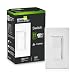 Leviton Decora Smart Switch, Wi-Fi, Works with Matter, Alexa, Google Assistant, Apple Home/Siri & Wired or Wirefree 3-Way, Neutral Wire Required, D315S-1RW, White