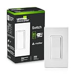 Leviton Decora Smart Switch, Wi-Fi, D315S-1RW, White