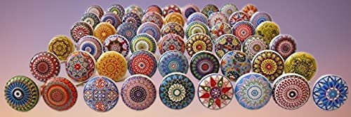 Hopofly Ceramic Knobs Multi Color Multi Design Ceramic Door Knobs Kitchen Cabinet Drawer Pulls Hardware Knobs Cabinet Knobs Drawer Knobs (30, Multicolor) #TOP6