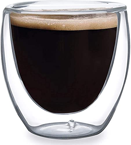 Copo Para café Chá Vidro Duplo Borossilicato 150 ml