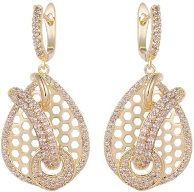 Trend Earrings for Women Minority Fashion Elegant Generous Inlaid Stone Classic Birthday Gift Prom