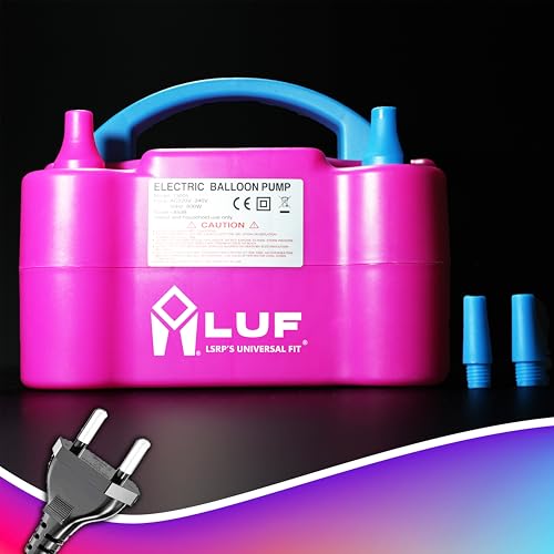 Image of LUF Electric Balloon Pump Machine, New Powerful Blow Engine (2 Hours Continuous Inflation) Air Balloon Inflator /Balloon Blower Machine for All Types - Latex Metallic, Alphabets, Confetti, LED etc