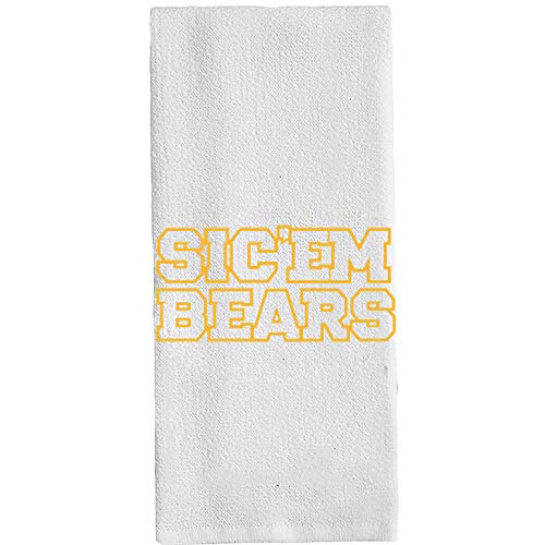 Image of Funny Sic'em Bears Hand Bathroom Towels Office Bathroom Decoratives 14x 30 Inch(35x75cm) Color:Bears