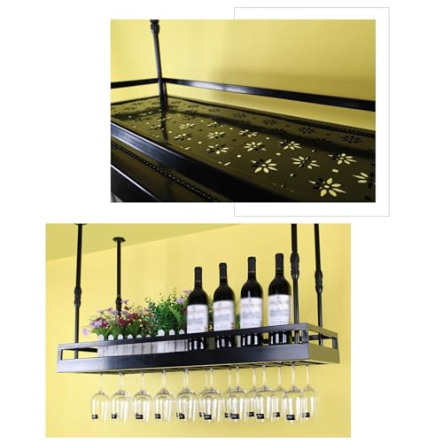 Support de verre à vin pour optimiser l'espace au-dessus du comptoir de bar - 8