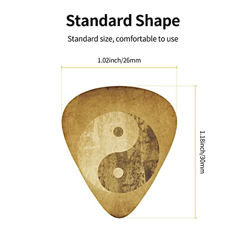 Symbole Yin Yang – 3 médiators différents en celluloïd coloré pour guitare basse, amateurs de musique, guitares, électriques, acoustiques et de 0,46 mm, 0,71 mm, 0,96 mm - Les Beatles, Paul McCartney, John Lennon, RIngo Starr, George Harrison Symbole Yin Yang - 3 médiators différents en celluloïd coloré pour guitare basse, amateurs de musique, guitares, électriques, acoustiques et de 0,46 mm, 0,71 mm, 0,96 mm – Image 5