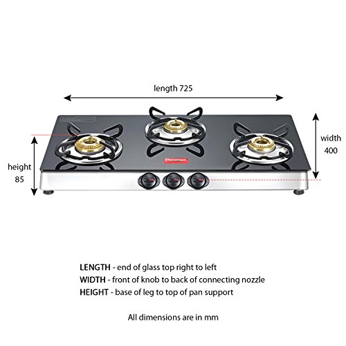 Compare Prestige Marvel Plus Gtm 03 Lss 40179 3 Burners Gas Stove