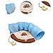 Cat Tunnel Bed with Removable Mat Interactive Play Center Kitten Tunnel Cats Cave for Dogs Cats Hamster Small Animals