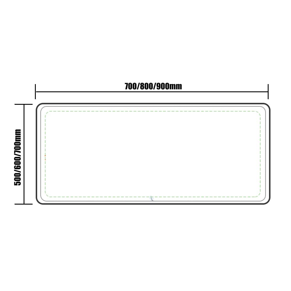 GuyAna Specchio cosmetico con Luce Specchio da Bagno con Montaggio a Parete Specchio per Trucco Illuminato Rettangolare da 24x32 Pollici Specchio LED antiappannamento Orizzontale/Vertical