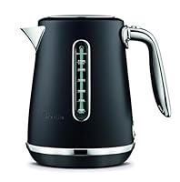 Breville the Soft Top Luxe 1.7 Litre Kettle, Black Truffle, BKE735BTR