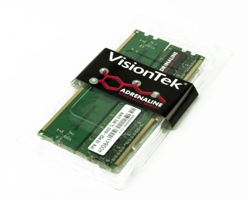 VisionTek Kit de 2 (2 x 1 GB) PC2-6400 CL5 800 240 Pines DDR2 SDRAM 2 Dual Channel DIMM Memoria de Escritorio (900470)