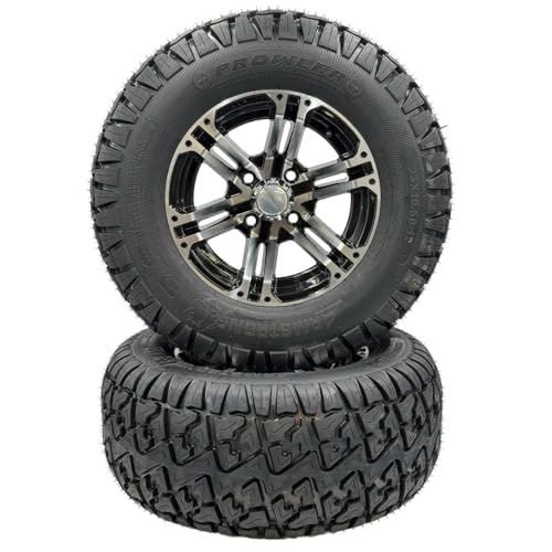 23x10.5-12 4Ply Prowler Aluminum Golf Cart Wheel - Set of 2