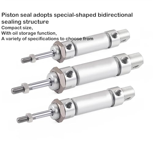 Vérin pneumatique MBL25 pour outillage d'atelier mini cylindre 125mm - 4