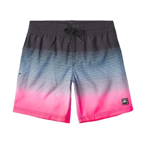 O'Neill Cali - Pantalón corto de baño, color negro y rosa, verde, 11-12 años