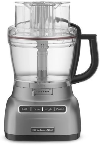 Kitchenaid Adjust 13-cup Food Processor Die Cast Metal Metallic Chrome Kfp1344mc