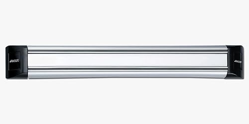 Arcos Estante magnético hecho de PVC, acero y ABS 11.811 x 1.772 in (12x2 pulgadas) color gris y negro