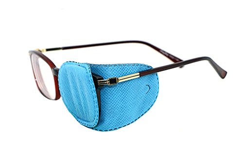 6 Pcs Children Amblyopia Eye Patches Kids Blue Eye Patches for Treating Strabismus Lazy Eye (Small)