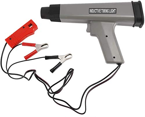 FreeTec Digital Advance Timing Light Gun, 12V Automotive Ignition Timing Light, Strobe Lamp Inductive Petrol Engine Timing Tool for Auto Vehicle Motorcycle