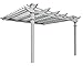 New England Arbors Freemont 12' x 12' Attached Vinyl Pergola