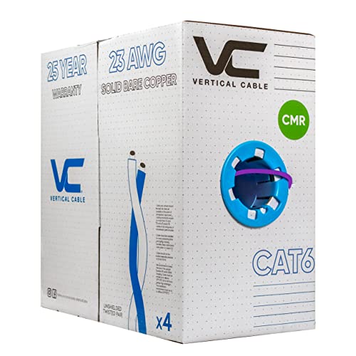 Buy 1 get 1 Vertical Cable Cat6, 550 MHz, UTP, 23AWG, Solid Bare Copper,1000ft, Bulk Ethernet Cable - 060 Series, Purple Buy 1 get 1 Vertical Cable Cat6, 550 MHz, UTP, 23AWG, Solid Bare Copper,1000ft, Bulk Ethernet Cable - 060 Series, Purple