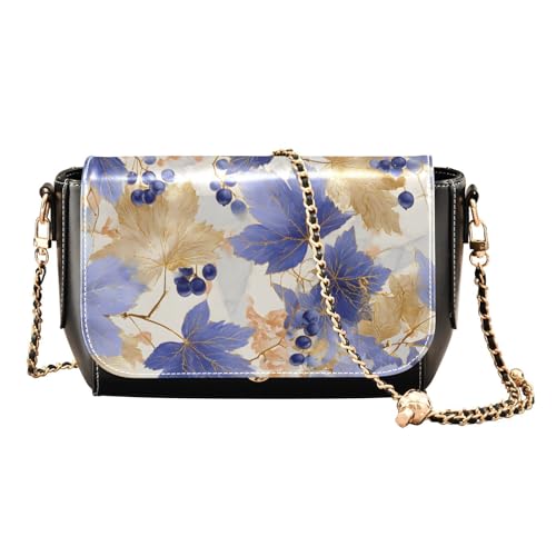 OTVEE Charming Lush Berry-leaf Pattern Crossbody Bags for Women, Trendy