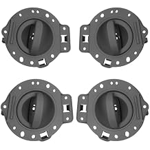 Interior Door Handles Compatible with 2006-2010 Jeep Commander Replacement for 1DY581DVABK 1PF021DVAAK 4Pcs Inner Front Rear Left Right Gray