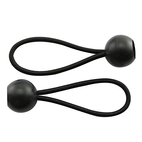 JCBIZ 15pcs 100mm Bungee Balls Plastic Ball Elastic Rope Tarp Bungee Cords for Camping, Tents, Cargo, Projector Screen, Canopy Tent