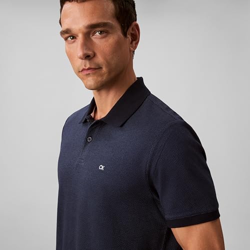 Image of Calvin Klein Men's Jacquard Refined Polo