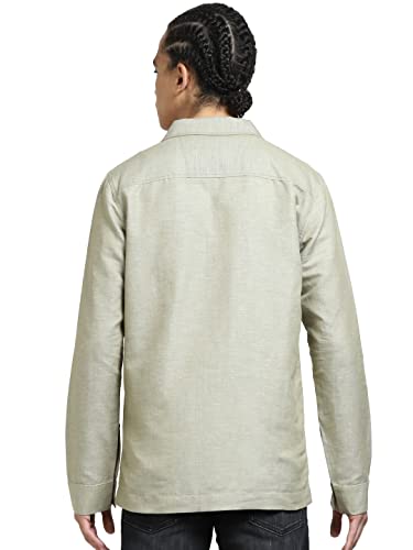 Image of JACK & JONES Men's Standard Length Solid Slim Fit Notch Lapel Collar Jacket