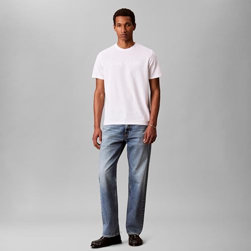 Image of Calvin Klein Men's Relaxed Fit CK Logo Crewneck T-Shirt