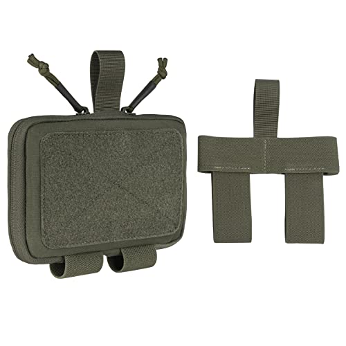 IDOGEAR SPORTS Tactical Belt Medical Pouch First Aid Pouch MOLLE Admin Pouch Military Utility Pouch EDC Tool Pouch 500D Nylon (Ranger Green)