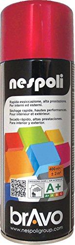 NESPOLI Aérosol peinture professionnelle rouge rubis 400 ml