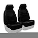 Coverking Custom Fit Front 50/50 Bucket Seat Cover for Select Pontiac Torrent Models - Genuine Leather (Black)