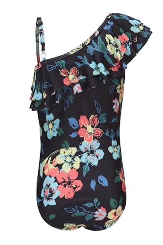 Image of Girls One Piece Swimsuits Hawaiian Ruffle Swimwear Kids Summer Bathing Suit 3-14 Years