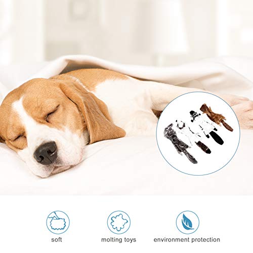 BESPORTBLE Cão Brinquedos Sibilantes 4Pcs Recheio Do Filhote de Cachorro de Pelúcia Brinquedo Para R