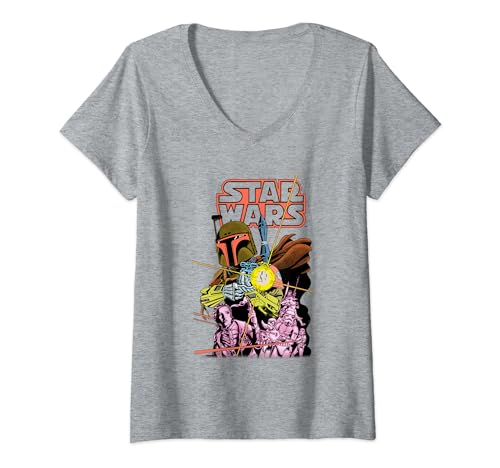T-shirt Star Wars femme avec motif vintage Blaster et décolleté féminin