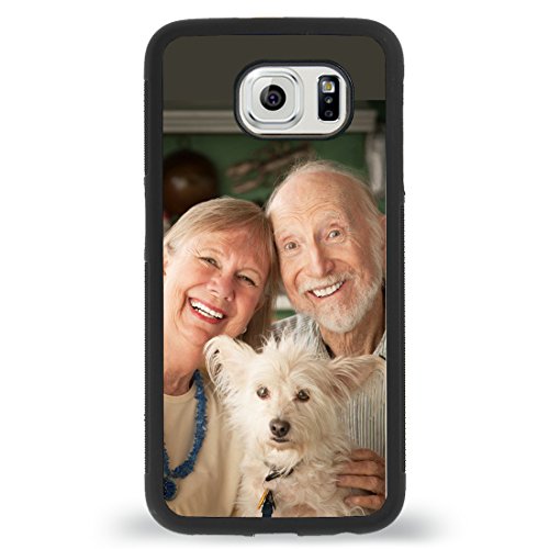 Custom Phone Cases Samsung Galaxy S6, Izercase [Personalized Custom Picture Case] Make Your Own Phone Case (Black) #TOP3
