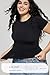 OEAK Womens T-Shirts Short Sleeve Shirts Crew Neck Basic Tees Soft Smoothing Seamless Tshirts Slim Fit Going Out Trendy Tops Black XS