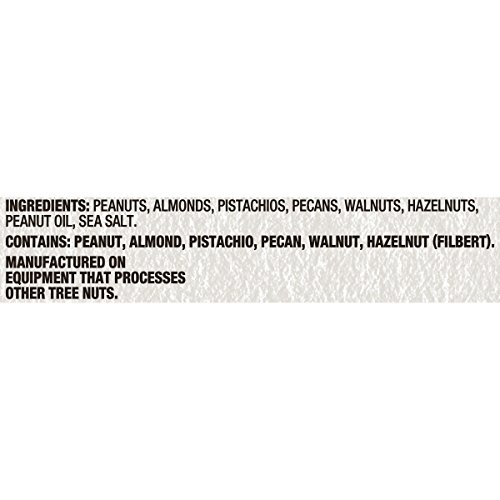 Planters Nut-Rition Heart Healthy Nut Mix With Peanuts (Almonds, Pistachios, Pecans, Walnuts, Hazelnuts & Sea Salt, 6 Ct Pack, 9.75 Oz Canisters) #TOP5