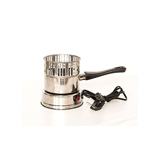 FumandoEspero Hornillo Eléctrico con Cazo Incluido para encender el carbón de tu Shisha o Cachimba (600W)